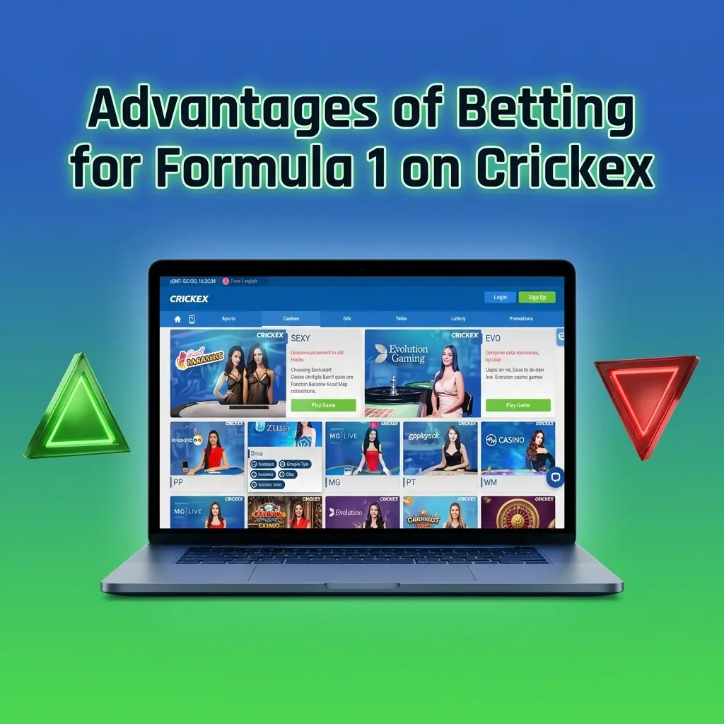 Crickex Formula 1 betting advantages including live markets, BDT support, competitive odds, and mobile app access in Bangladesh