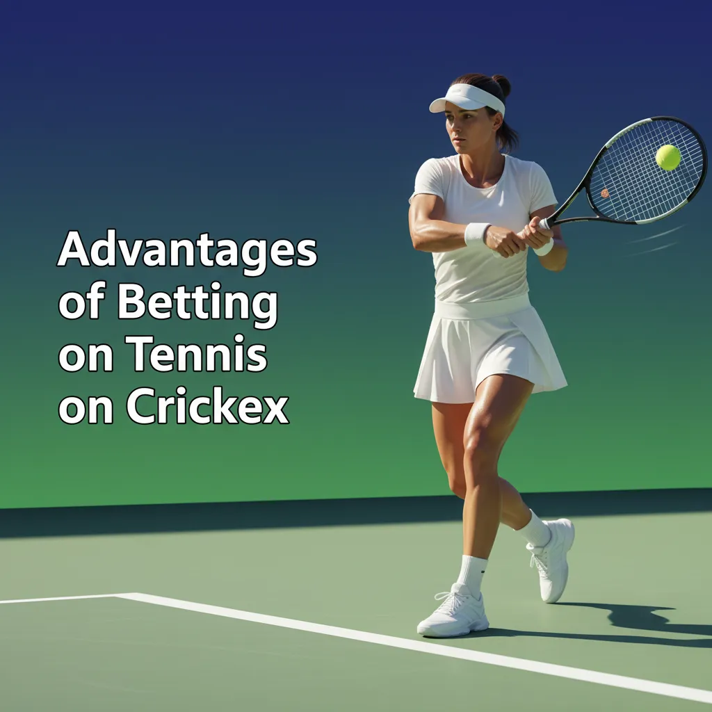 Infographic: Crickex tennis betting benefits—ATP/WTA/ITF odds, live markets, BDT payments, Cash Out, Bet Builder.