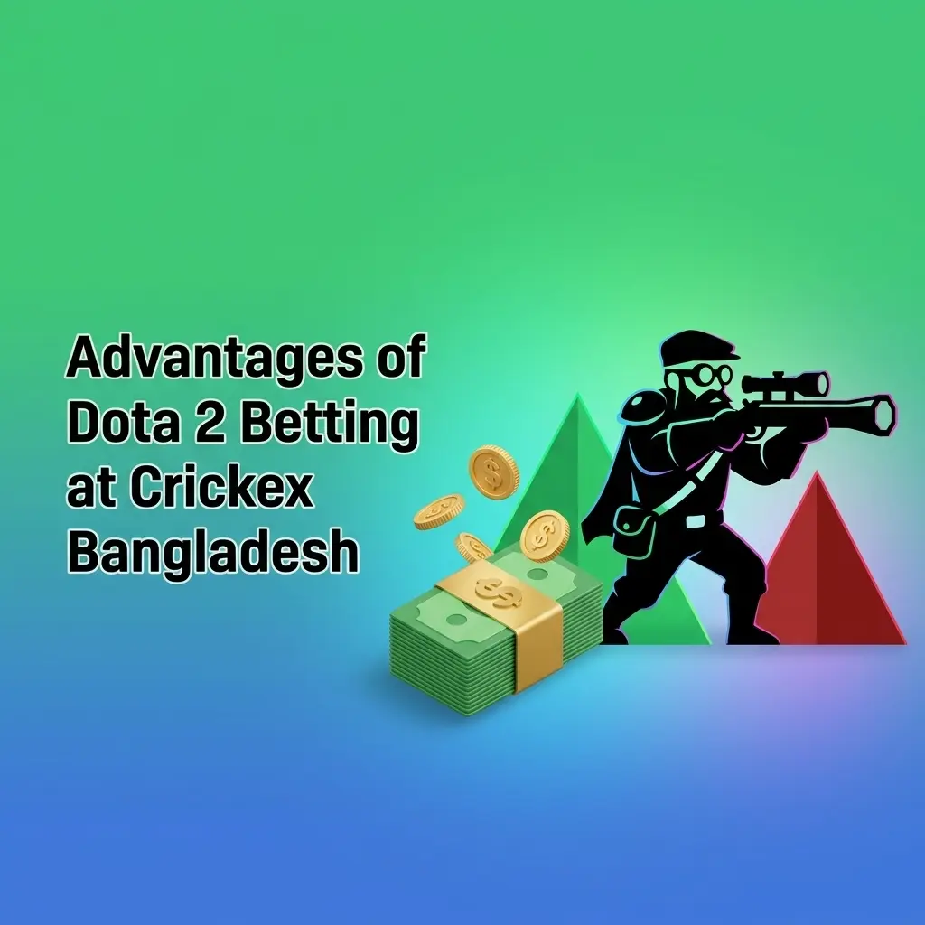 Crickex Bangladesh Dota 2 betting advantages including bonuses, bKash payments, mobile app, and competitive odds