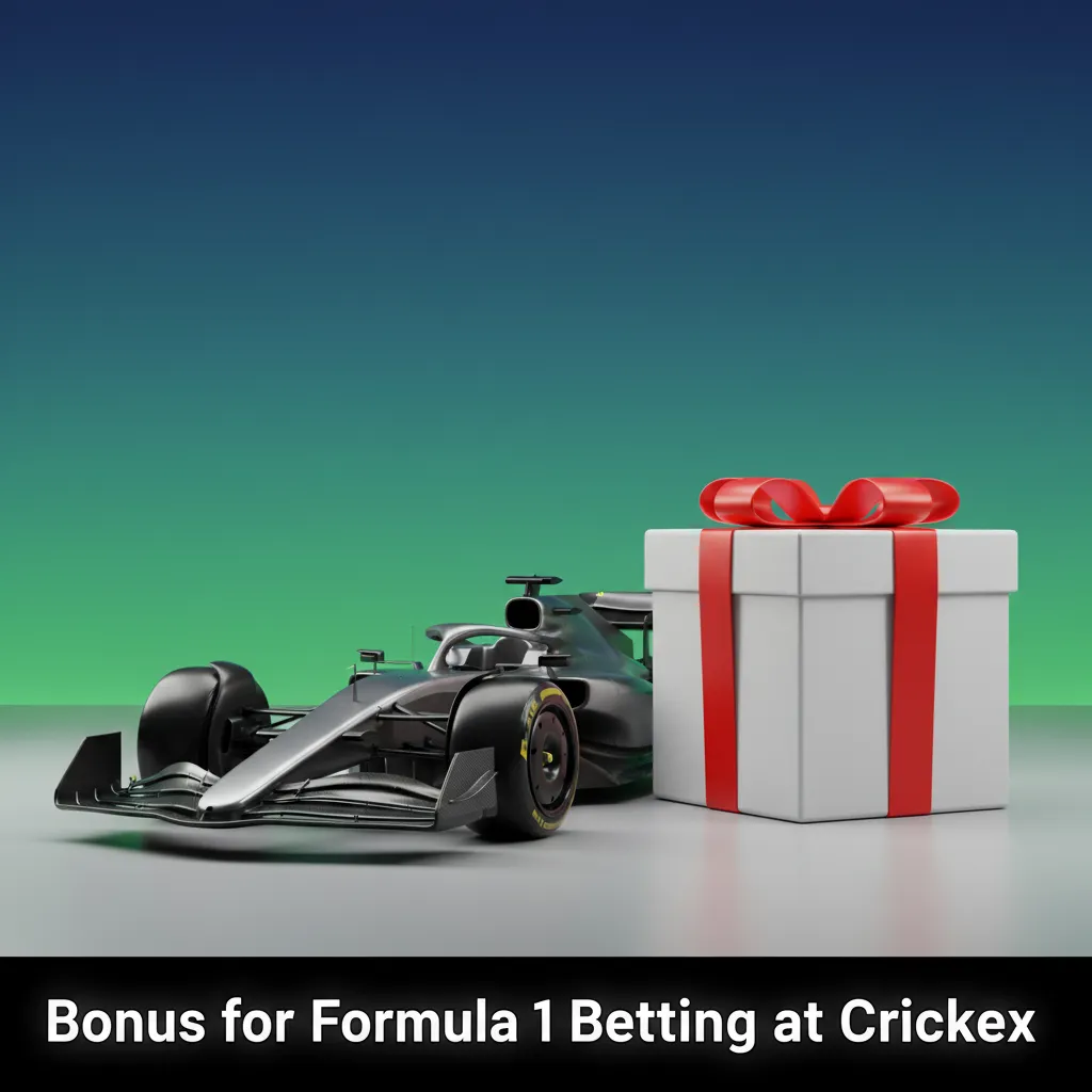 Crickex Formula 1 betting bonus banner for new users in Bangladesh; promo details and terms apply.