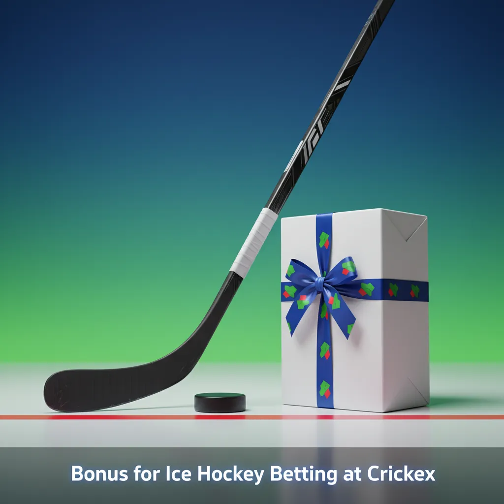 Crickex ice hockey betting welcome bonus; example 100% first deposit match up to 10,000 BDT; pre-match & live; terms apply.