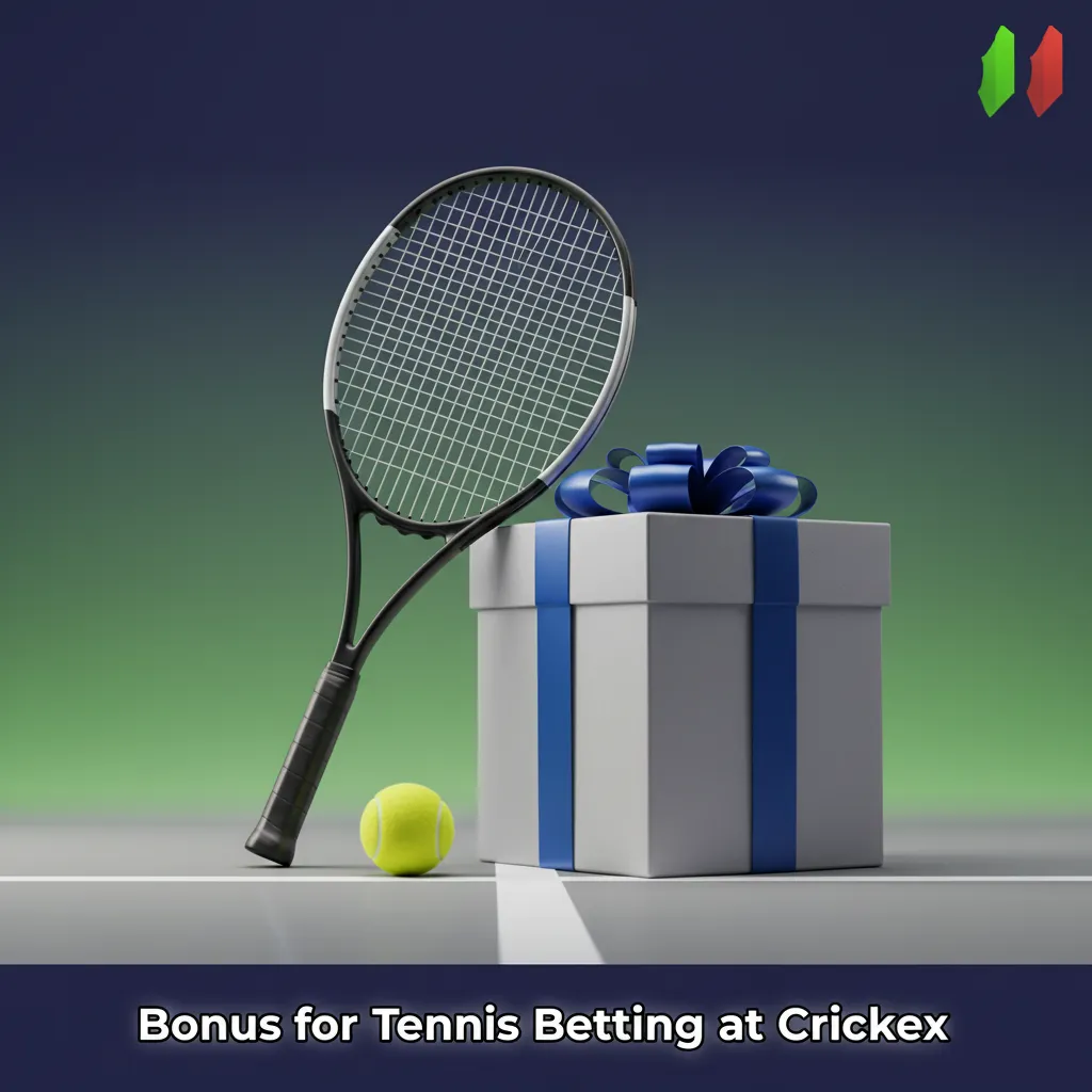 Crickex tennis bonus: 100% bet credits up to 1,500 BDT for Bangladesh. Min deposit 500 BDT. 6x at 1.50+ in 7 days.