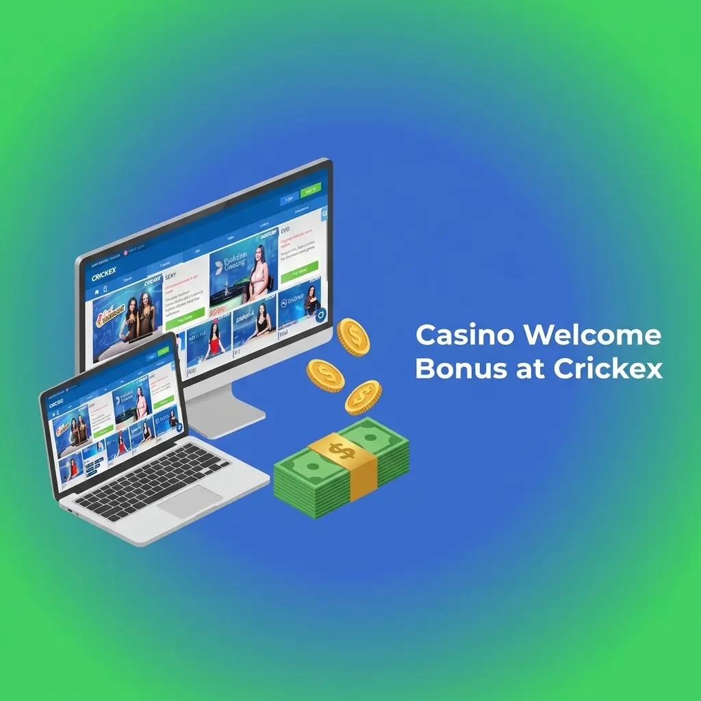 Crickex casino welcome bonus up to INR 30000 for new players on live dealer games including Baccarat Roulette Blackjack