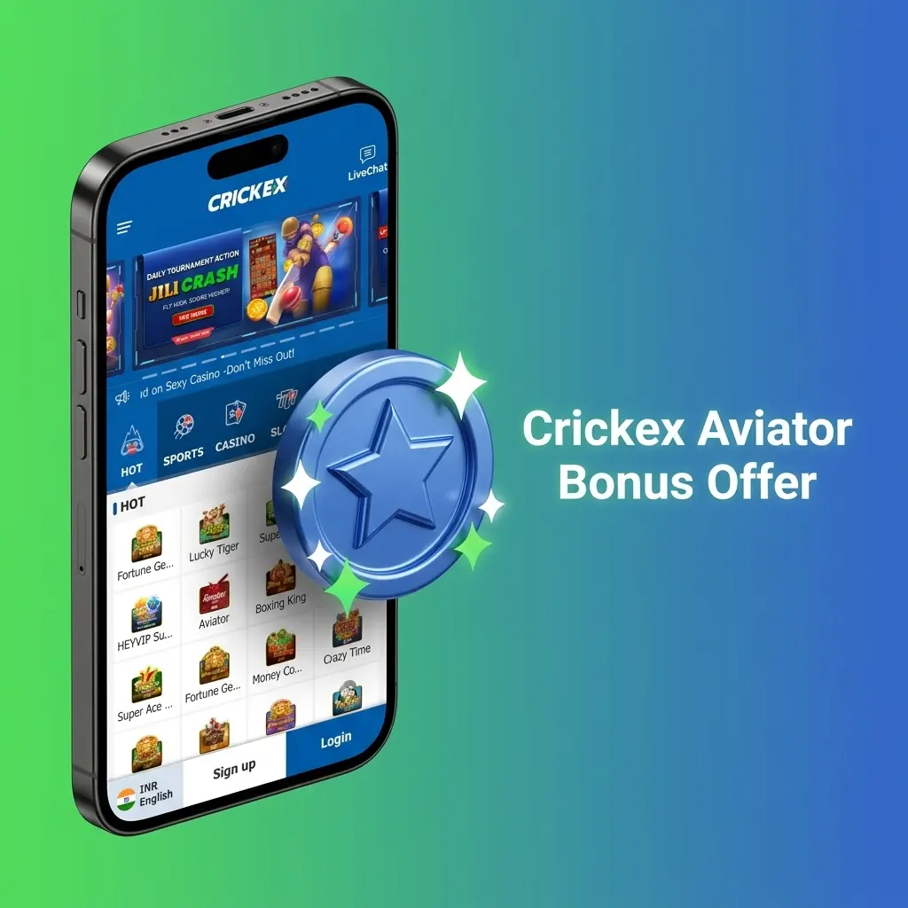 Crickex Aviator welcome bonus up to ₹30,000 for new players with automatic credit after qualifying deposit