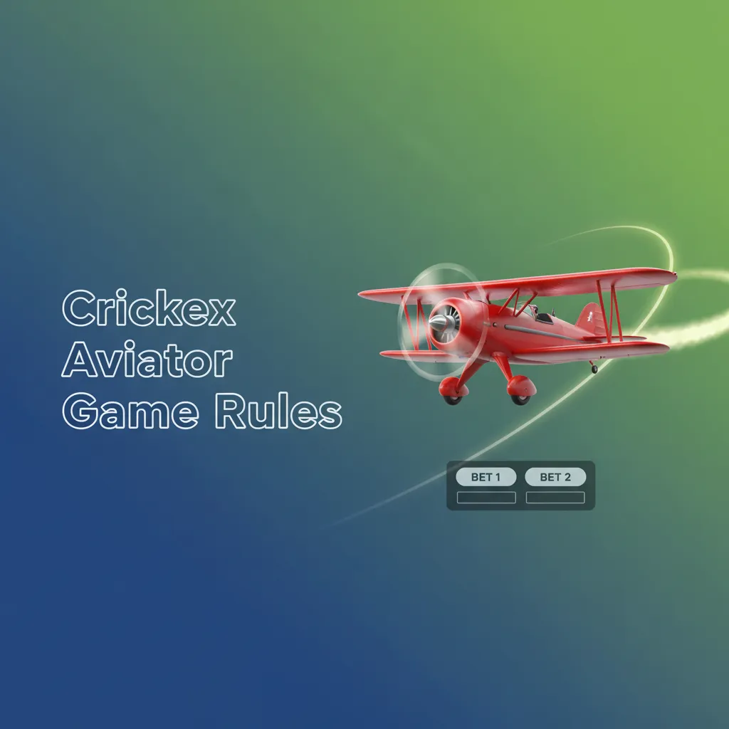 Crickex Aviator rules: red plane takeoff, multiplier climbs; cash out in time; one or two bets, Auto Cash Out, demo mode.