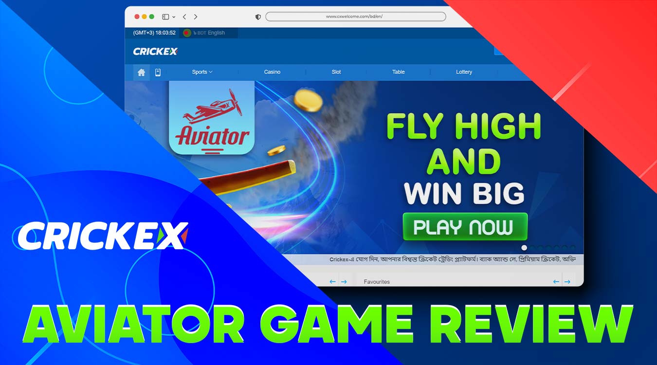 Detailed review of the game Aviator on the Crickex platform.