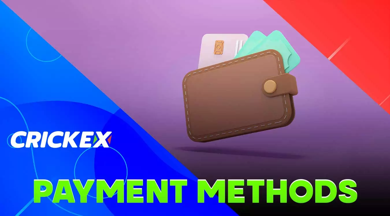 Methods of deposit and withdrawal on the Crickex platform.