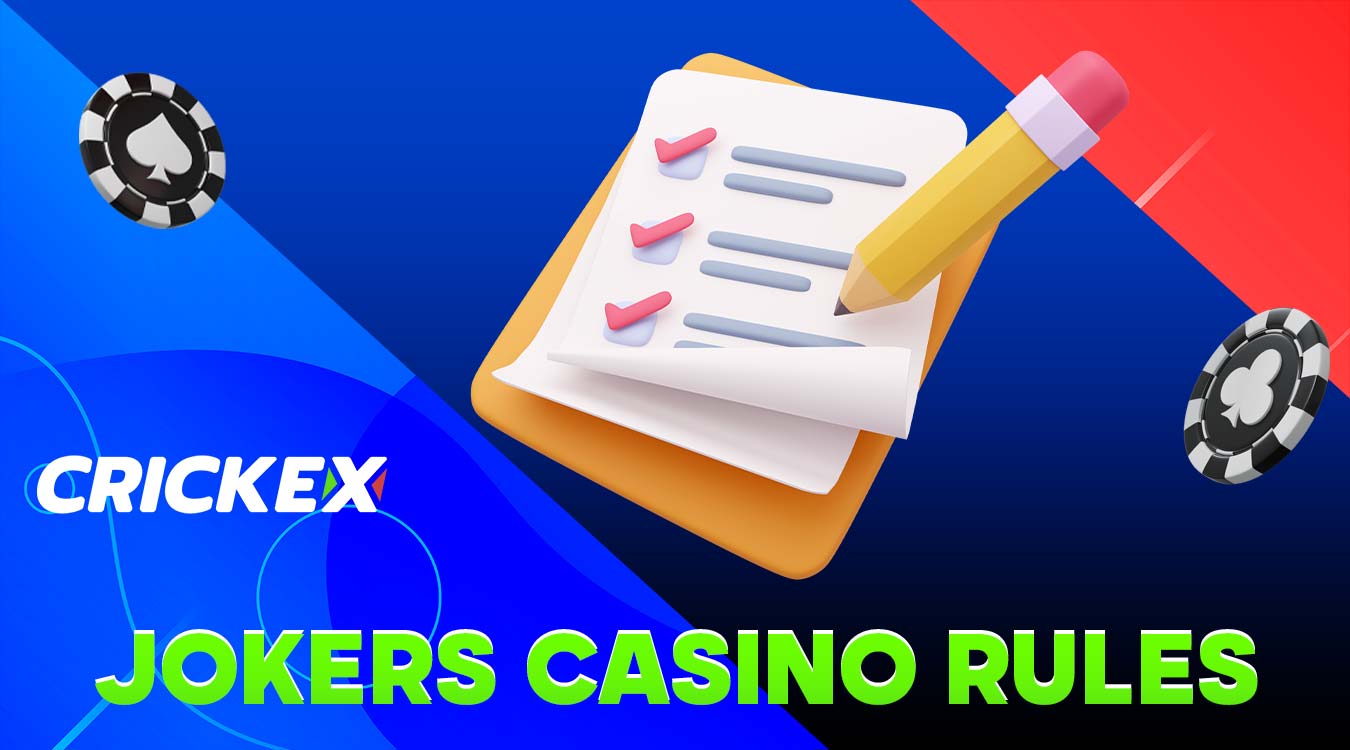 Familiarize yourself with the rules of playing Jokers on the Crickex platform.