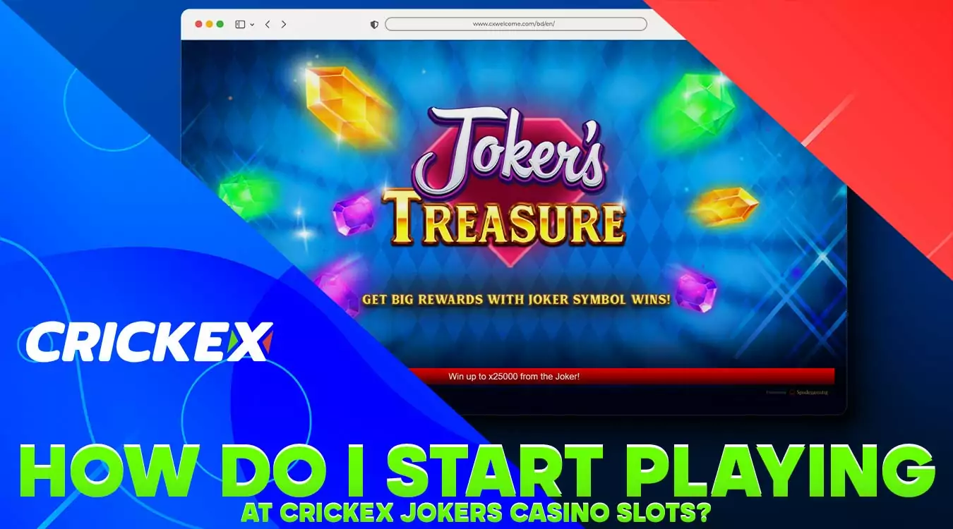 Guide on how to start playing Jokers on Crickex platform.