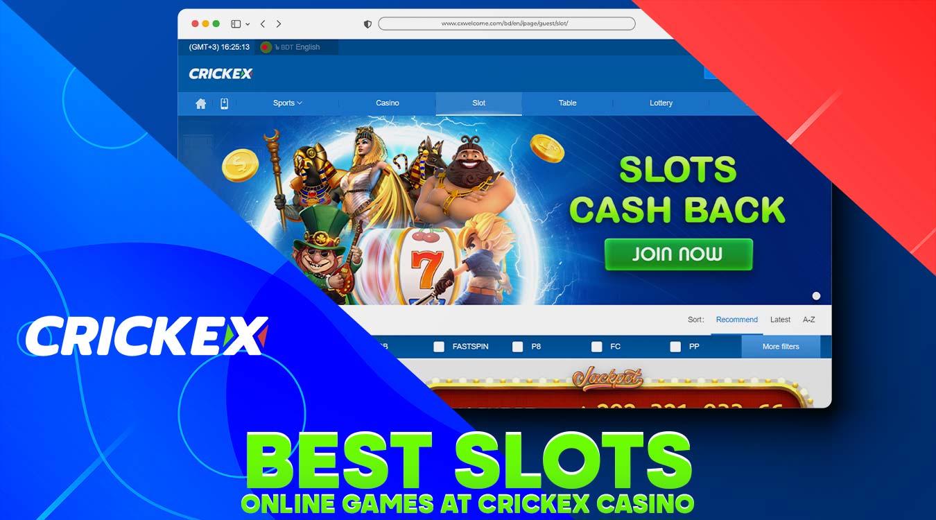 Detailed review of top online slot games on Crickex casino platform.