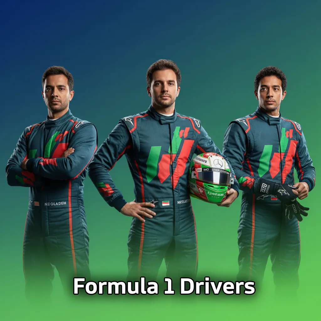 Table of expected 2025 F1 teams and drivers: Verstappen at Red Bull; Leclerc & Hamilton at Ferrari; odds live in sportsbook.