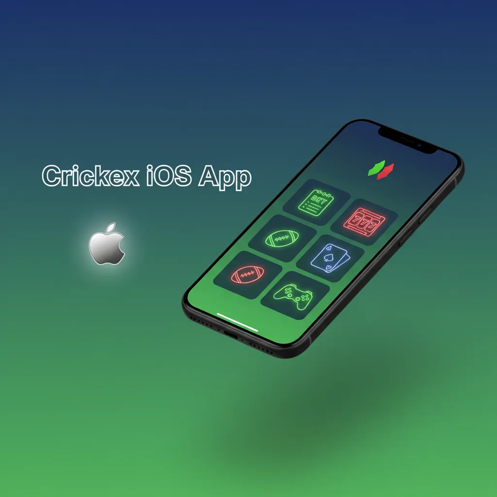 Crickex iOS app for iPhone and iPad; free; iOS 12+; 150MB free; fast markets, live odds, casino tables.