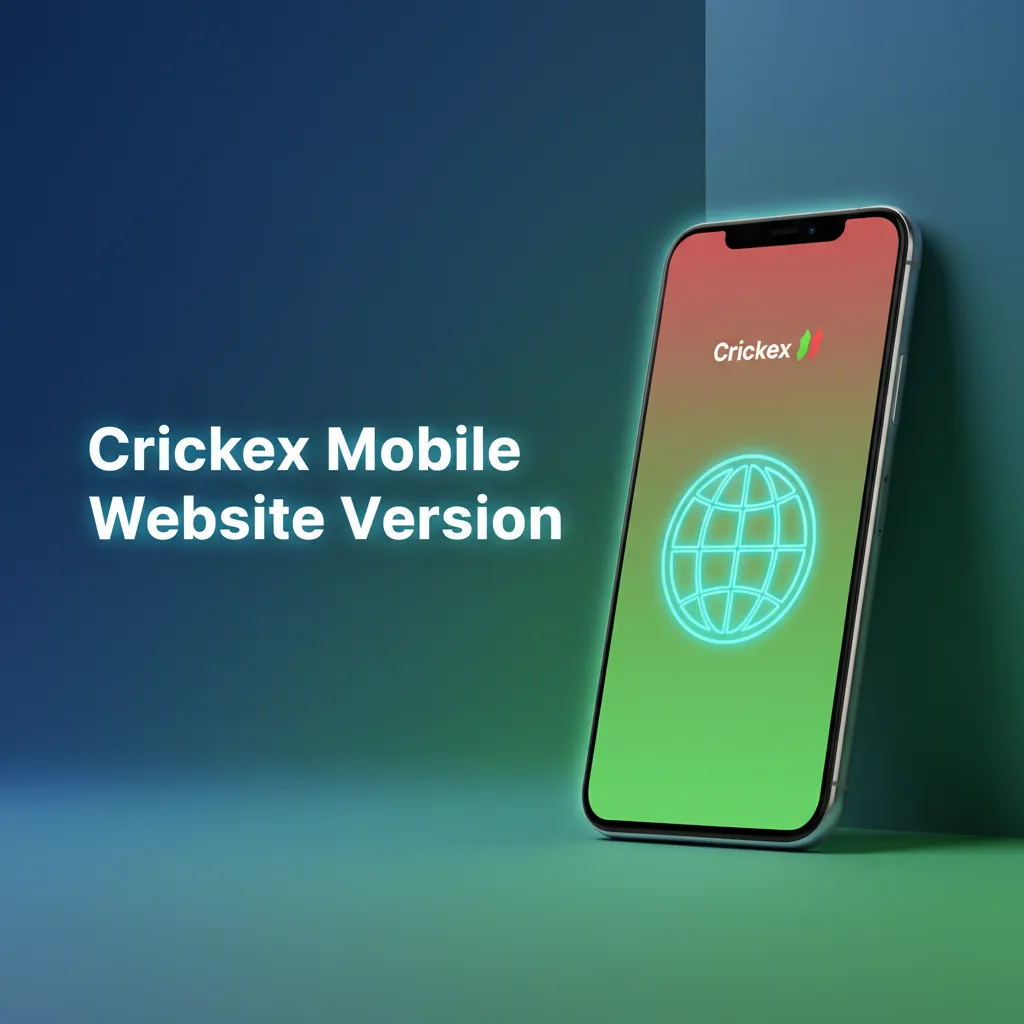 Phone and tablet with Crickex mobile website showing markets, live odds, and casino games; browser login, no app install.