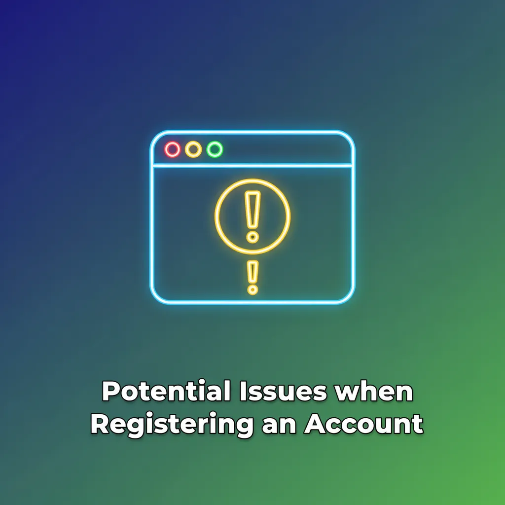 Graphic listing sign-up issues and fixes: phone number used, missing codes, ID/address verification failures, locked account
