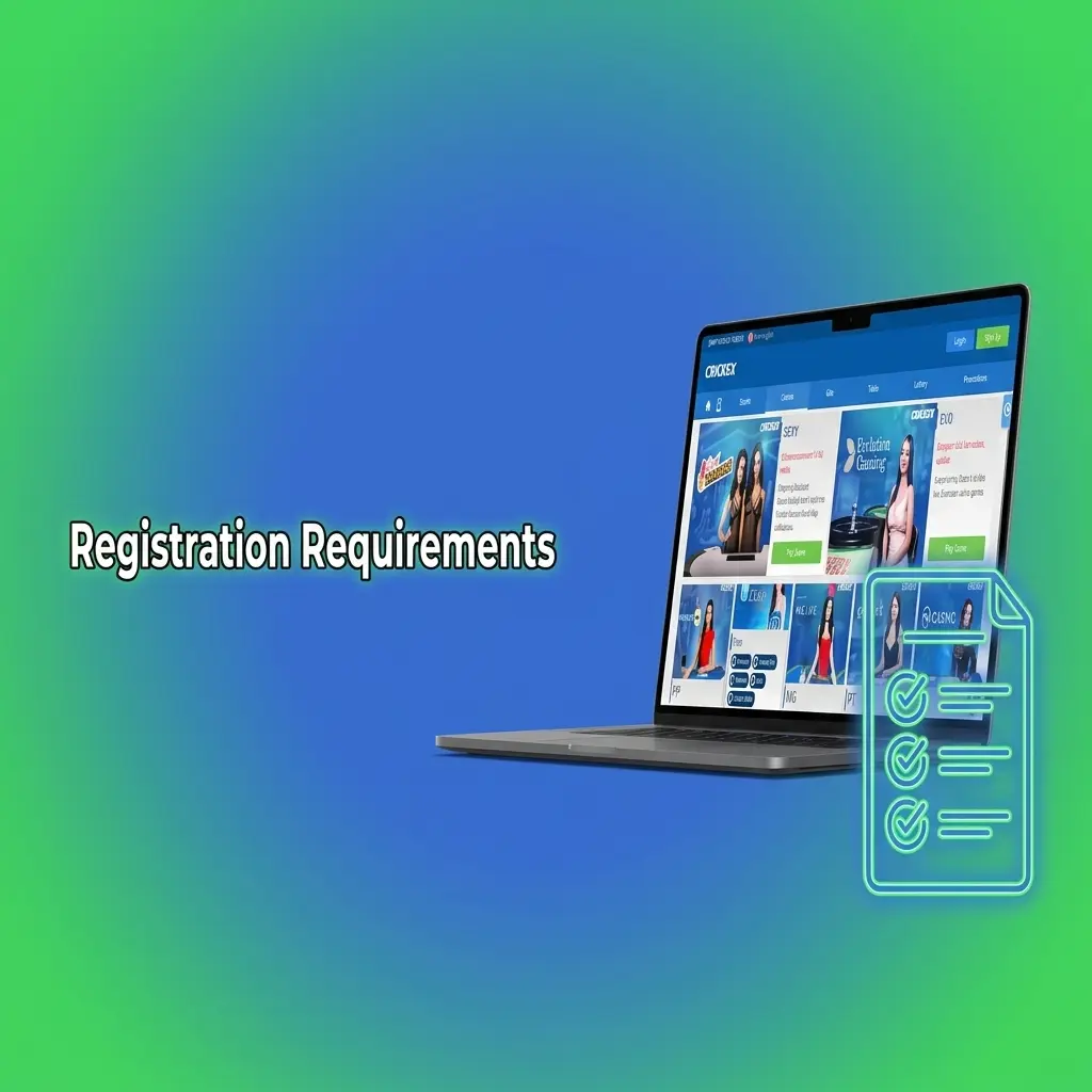 Crickex sign up registration requirements including age limit, identity verification, and account eligibility rules
