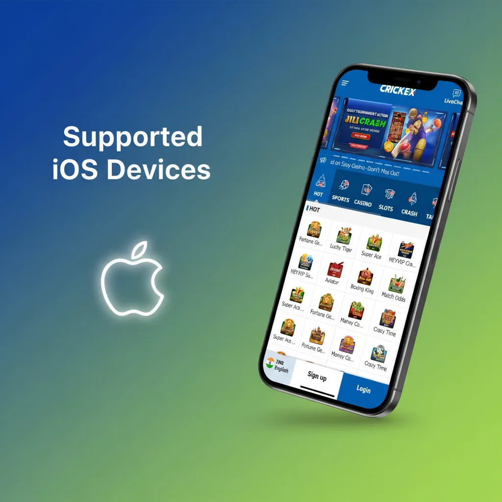 Supported iOS devices: iPhone 6s–14 Pro Max; iPad 7th gen+, Air 3rd+, Pro; iPod touch 7th gen; iOS 12.2+.