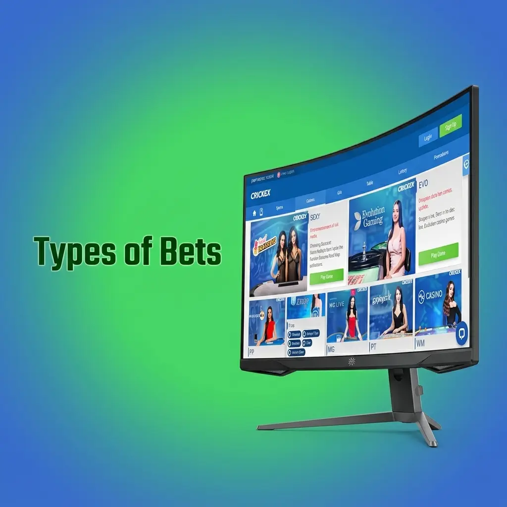 Crickex bet types explained: Single, Express Accumulator, and System bets for different strategies and risk levels