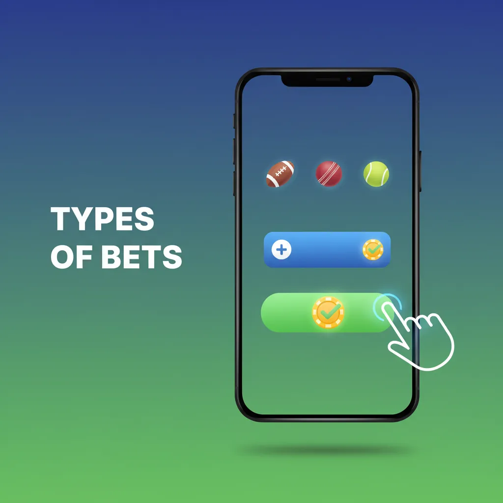 Diagram of bet types: Single; Accumulator (all must win, odds multiply); System (combos allow partial wins).