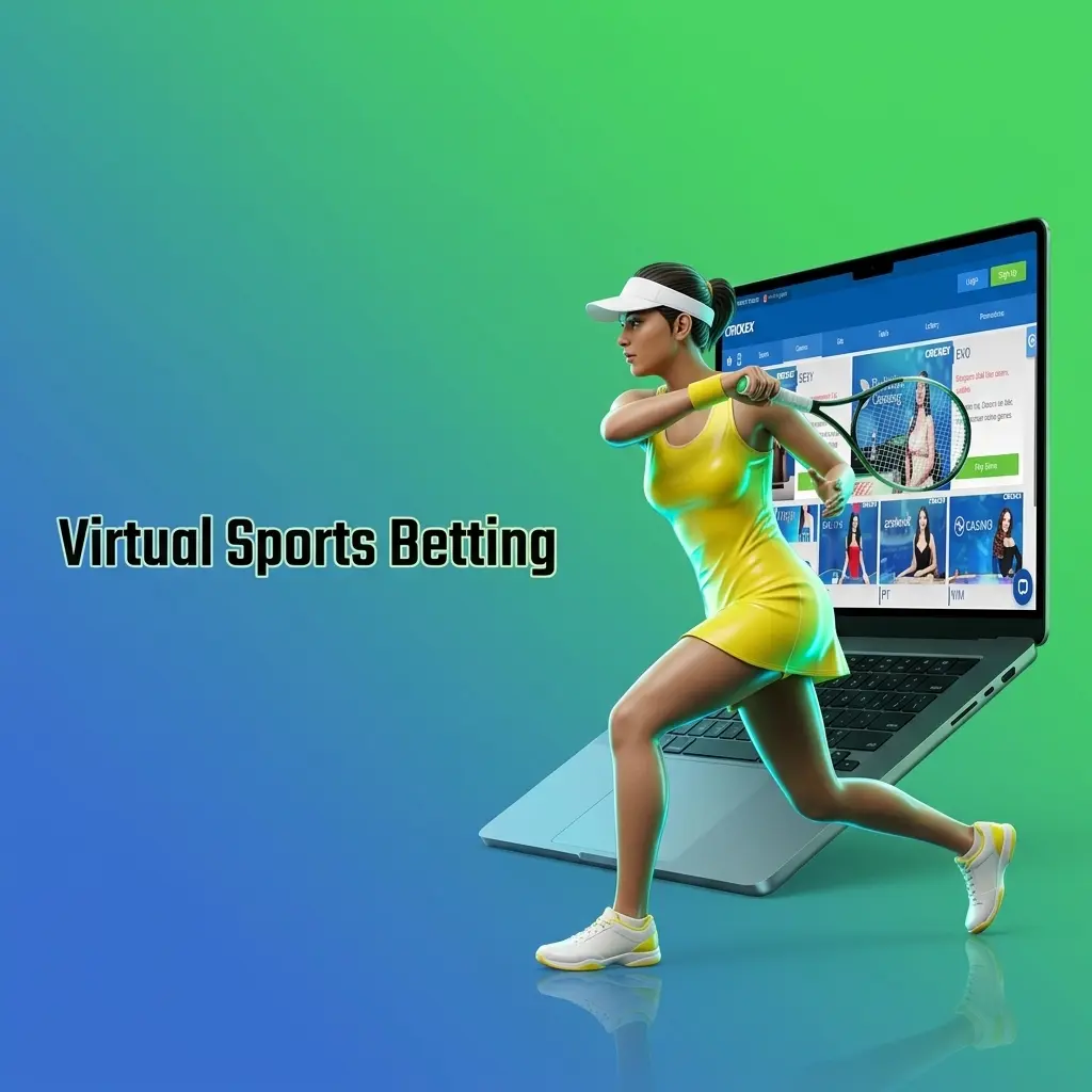 Virtual sports betting on Crickex featuring football, cricket, horse racing and basketball powered by random number generator
