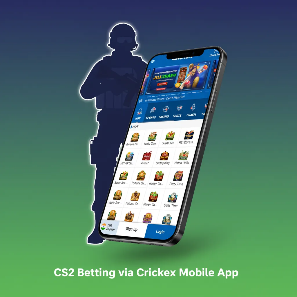 CS2 Betting via Crickex Mobile App