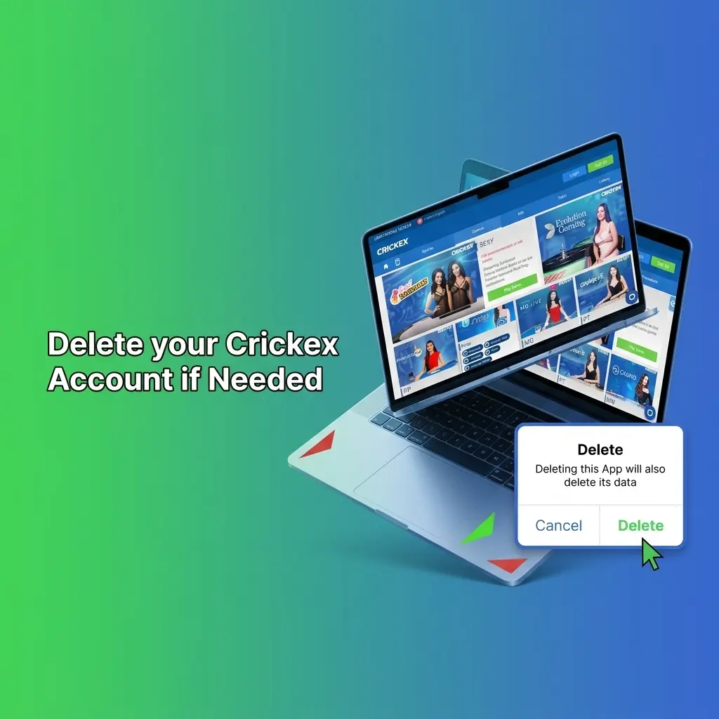 Step-by-step guide to deleting a Crickex account including withdrawing funds and contacting support