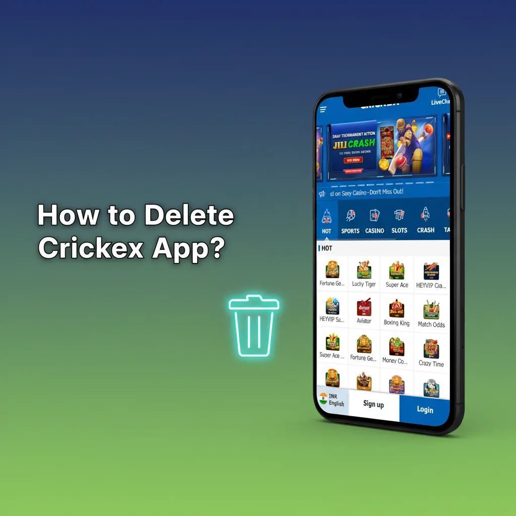 How to Delete Crickex App?