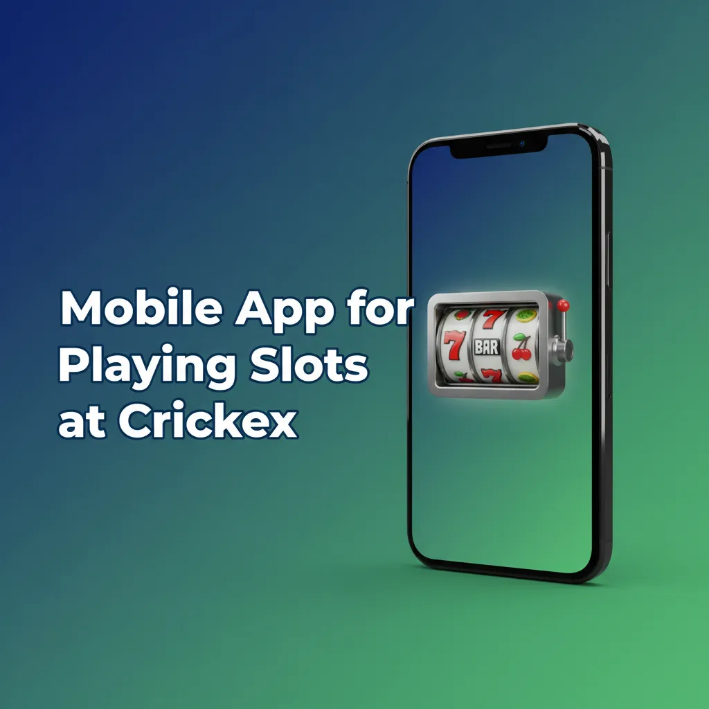 Crickex mobile app showing Slots lobby on a smartphone with bottom bar navigation and light, responsive interface.