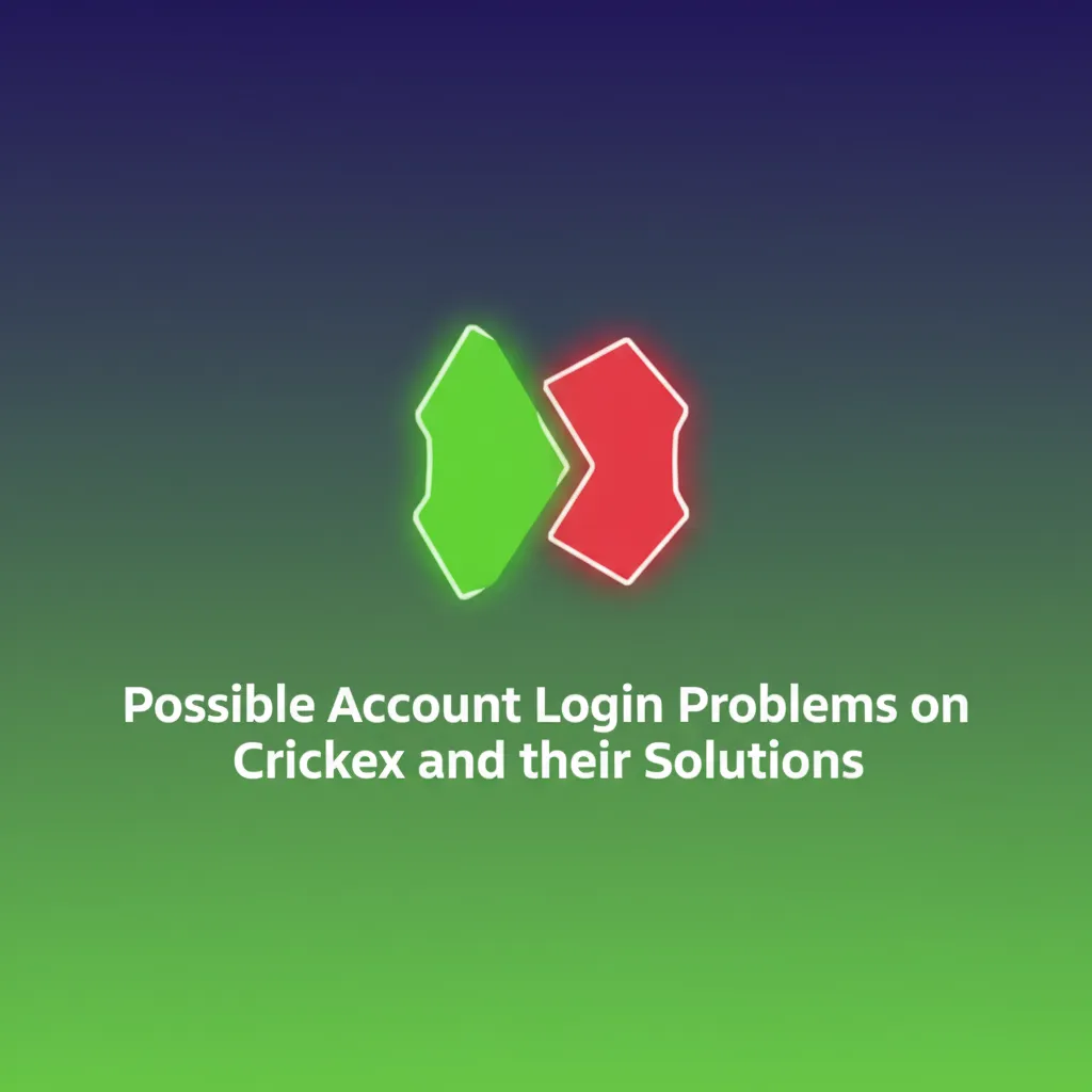 Table of Crickex login problems with fixes: wrong password, no OTP, locked account, invalid 2FA, cache issues.