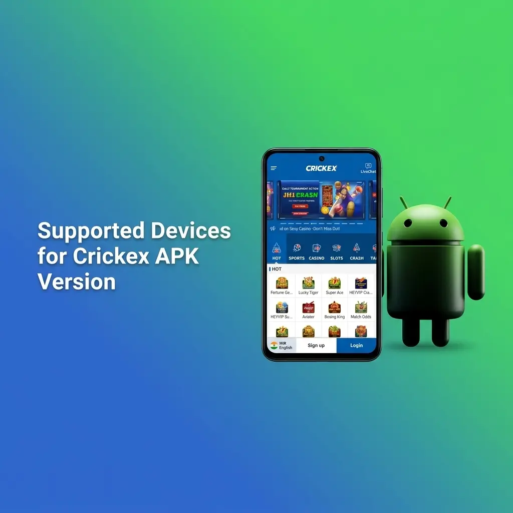 Crickex APK supported Android devices including Samsung, Sony, Huawei, OnePlus, Oppo, Google, Xiaomi, and Poco models