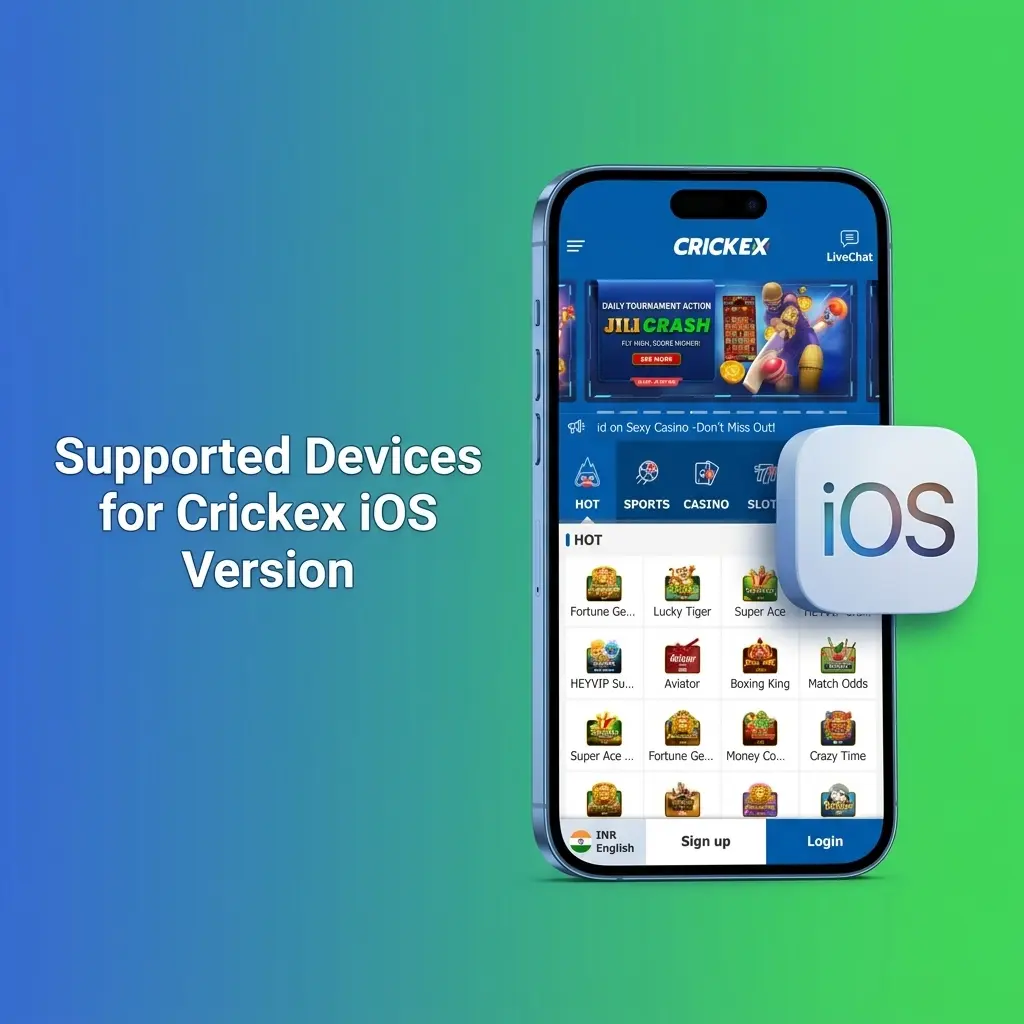 Apple devices compatible with Crickex iOS PWA app including iPhone 12 to 15 and iPad models running iOS 12 or later